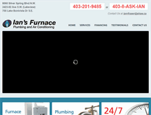 Tablet Screenshot of iansfurnace.com